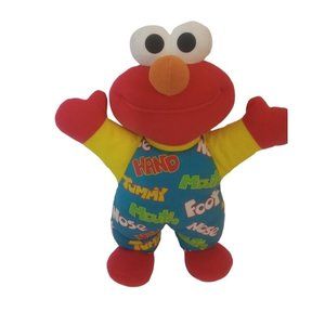 Tyco Plush Teach Me Elmo Red Yellow Green White 16 In Original 1996 Doesn't Talk